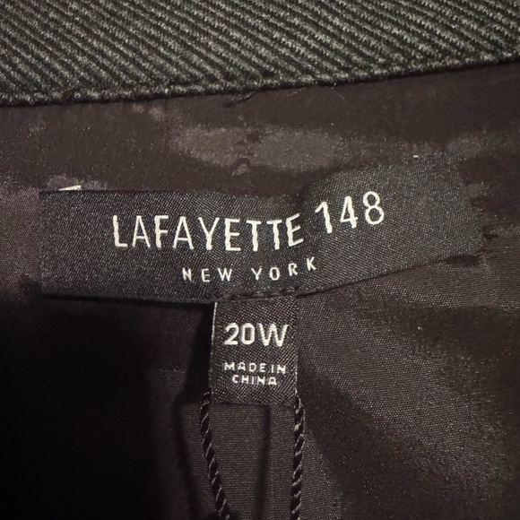 Lafayette 148 New York Charcoal Gray Asymmetrical Blazer | NWT - Picture 6 of 13